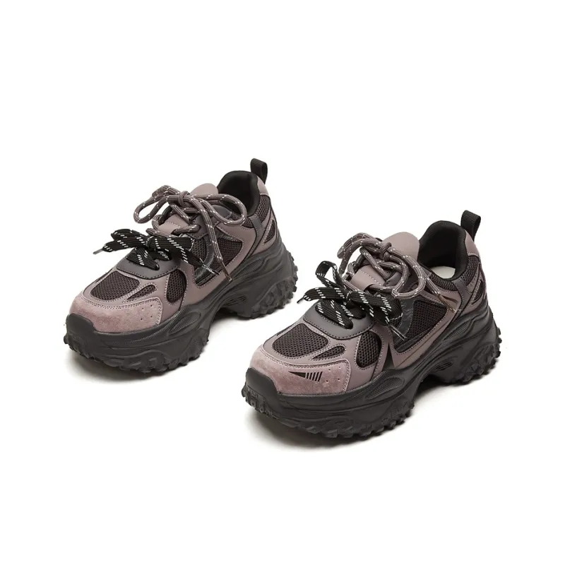 Jerden Smith Breathable Coverage Height Increase Low Top Chunky Sneakers Women's-3