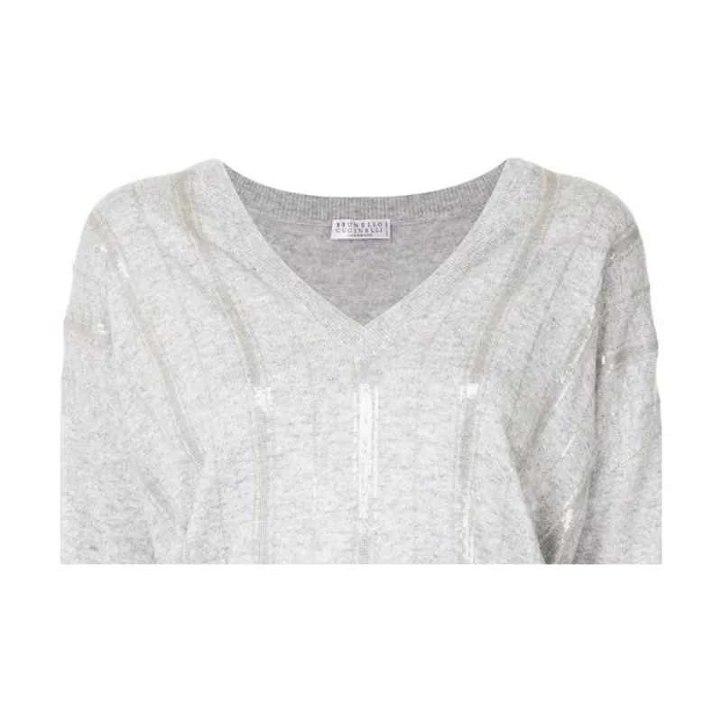 Brunello Cucinelli Sweater Women's Gray-4