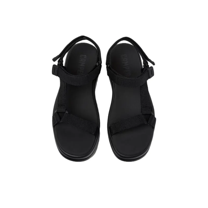 CAMPER Pelotas Flota Up One Strap Sandals 5.1cm Women's Black-1