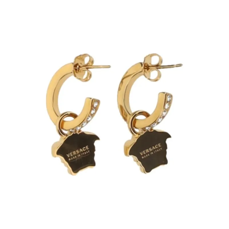 FANSIZHE Metal Gold Plated Earrings Women's Gold-1