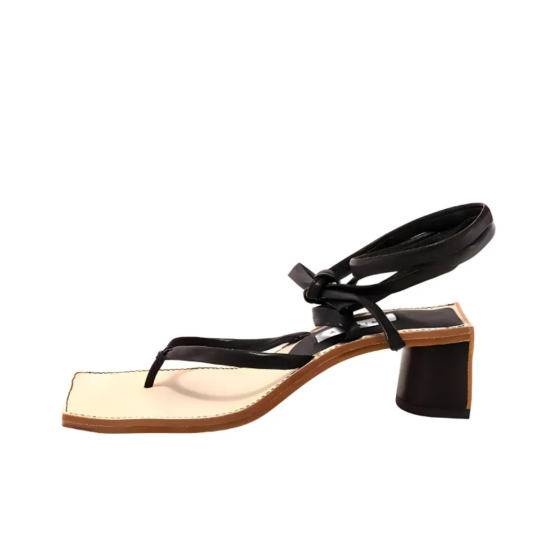 MIISTA Strap Sandals Women's Black-2