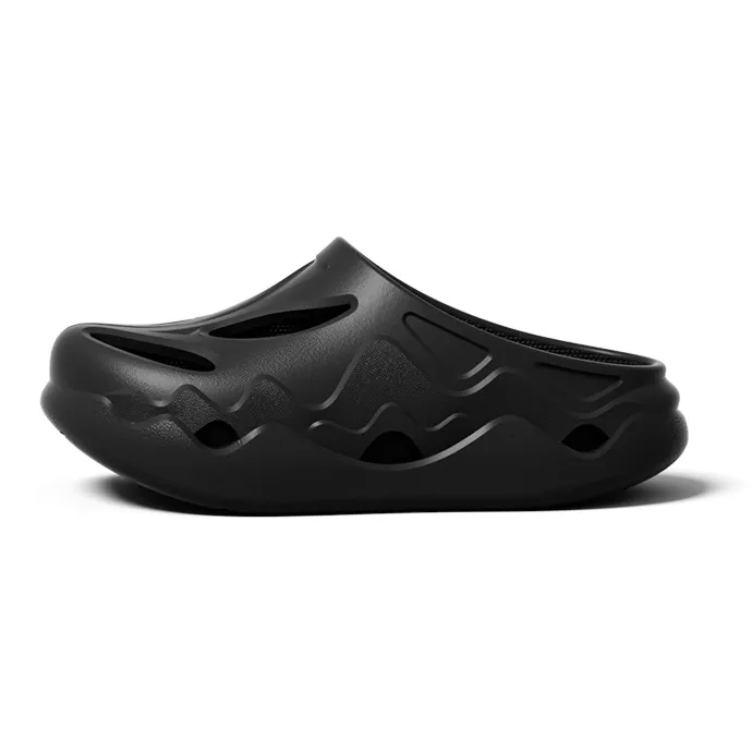 LATE TIME EVA Men's, Anti Collision Closed Toe Clogs, Height Increasing Platform Breathable Sports, Home Slippers-3