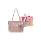 Pink with Charm-Brand Shopping Bag
