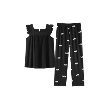 XIAFENYAN Pajama Set Women's Black