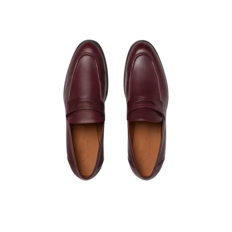 Loro Piana Sergio Loafers Women's Red-4