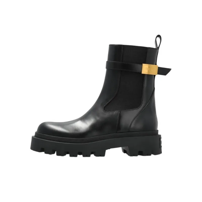 VERSACE Short Chelsea Boots Women's Black-0