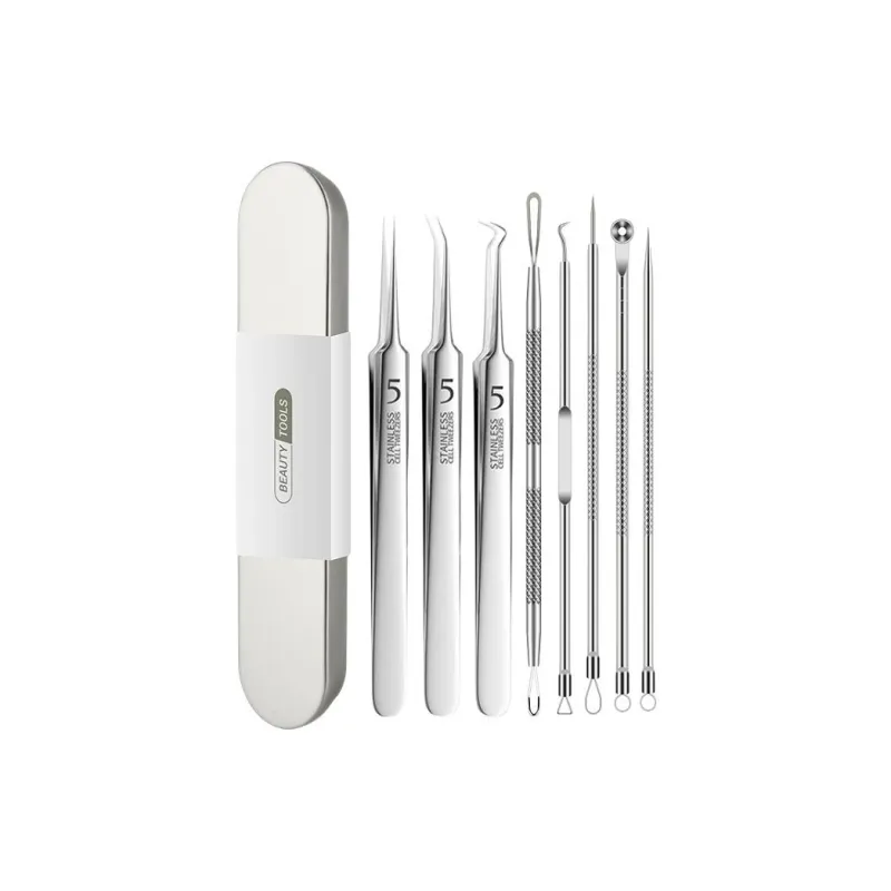 XIAOTIANLAI Beauty Clinic Blackhead Extraction Tool, Cell Pincher For Removing Blackheads, Pimple Squeezing Tool Set-0