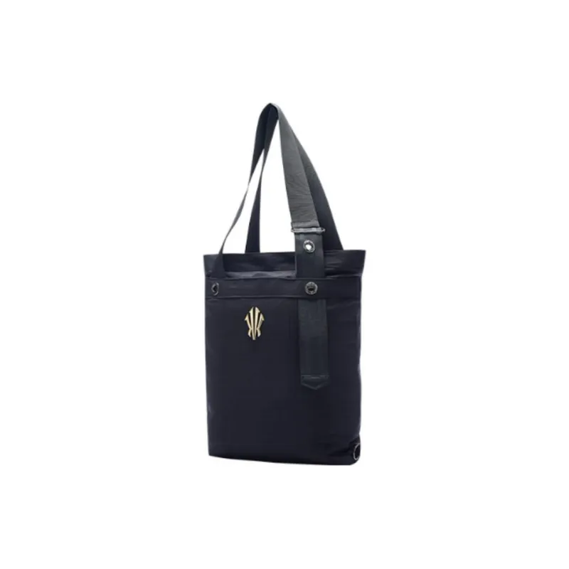 Anta Irving Series Nylon Tote Bag Shopping Bag Handbag Shoulder Bag Unisex Black-1