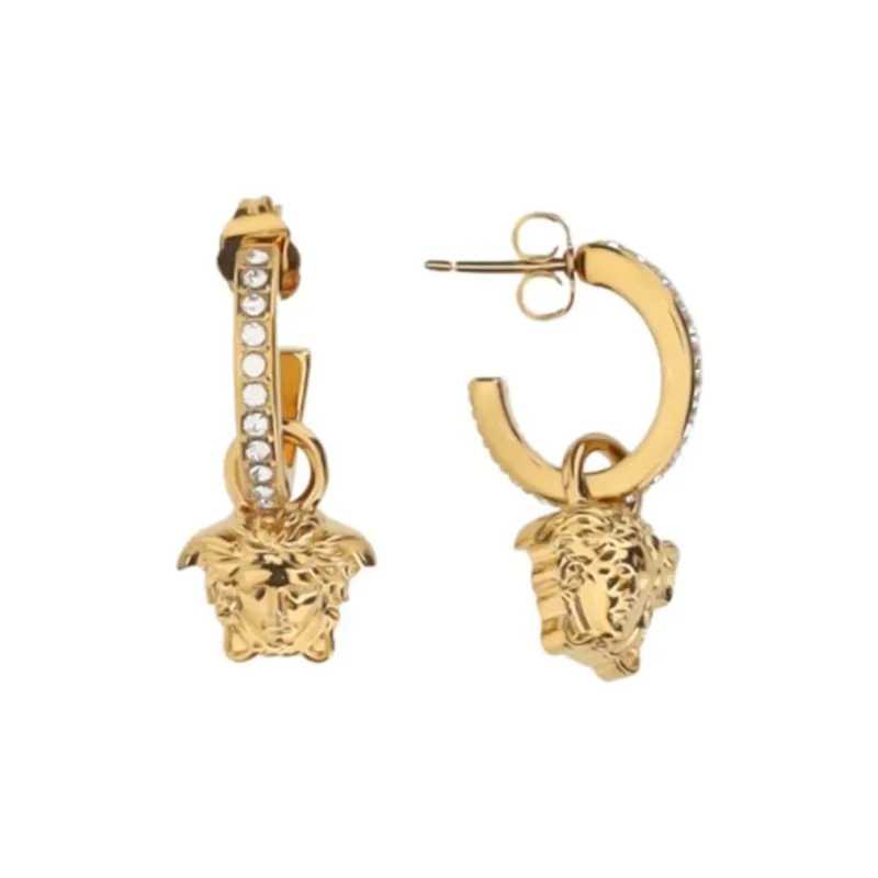 FANSIZHE Metal Gold Plated Earrings Women's Gold-2