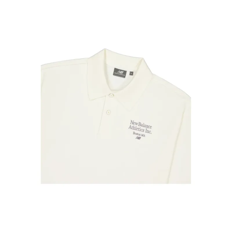 New Balance Polo Shirt Men's White-2