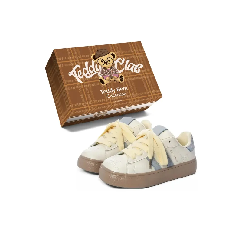 Teddy Bear Collection Coverage Slip Resistant And Abrasion Resistant Low Top Skateboard Shoes Women's-37
