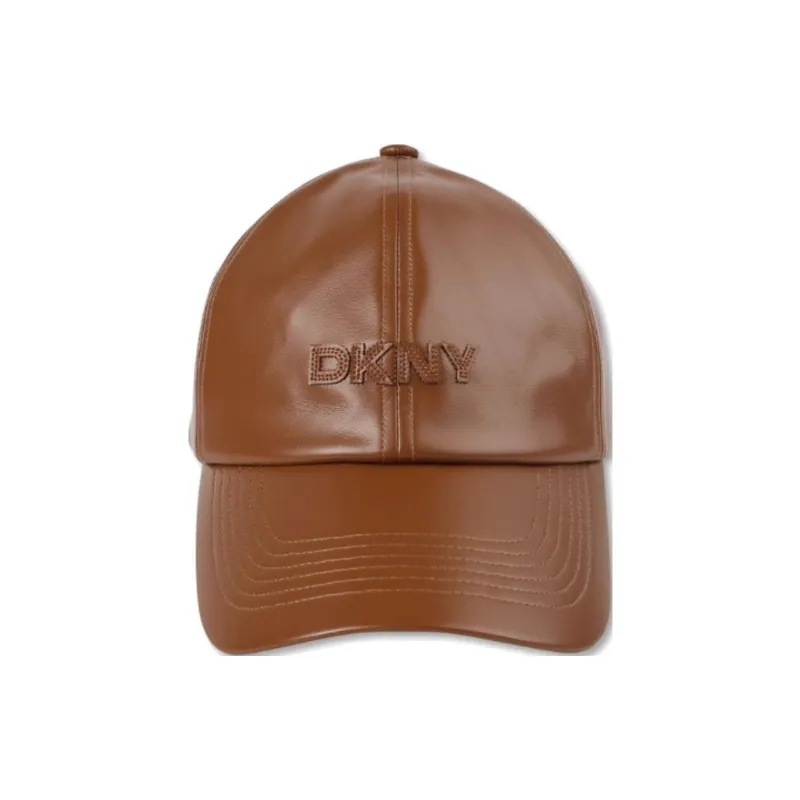 DKNY Metal Baseball Caps Women's Medium Coffee-0