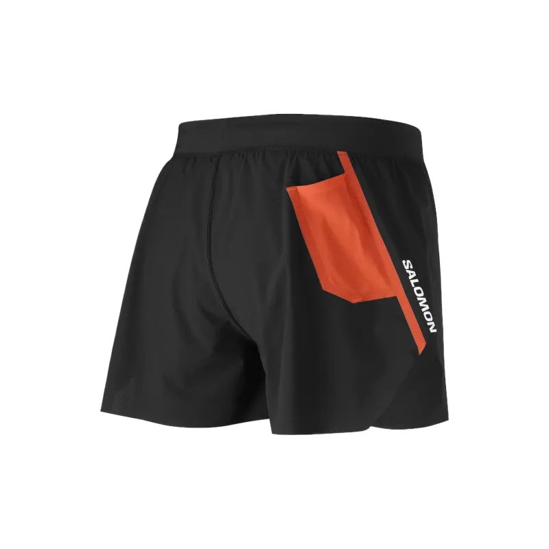 SALOMON S/LAB Speed Split Sports Shorts Men's Black-1