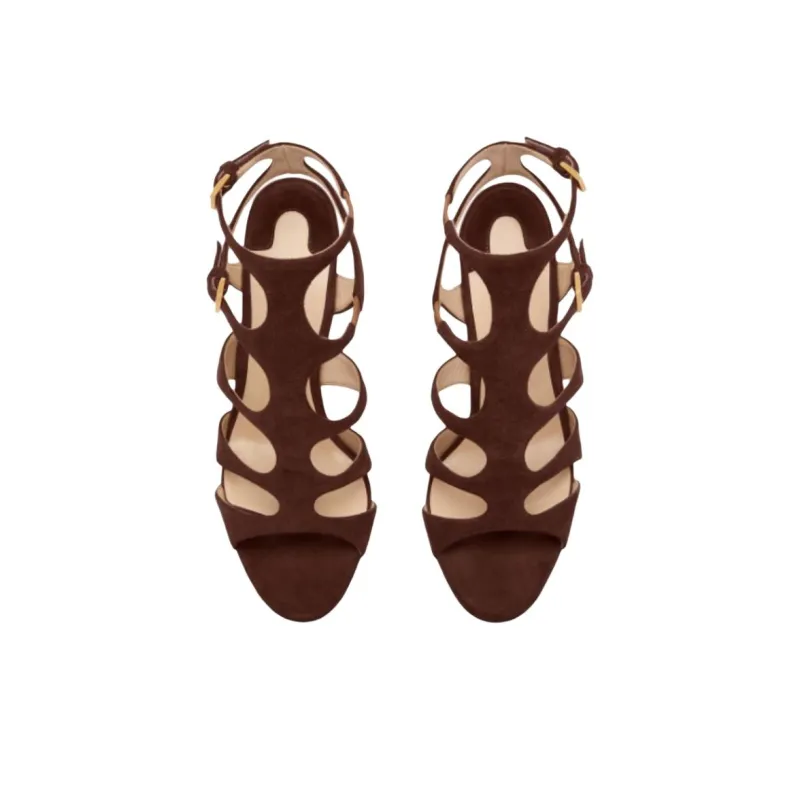 TF Roman Sandals 10.5cm Women's Brown-4