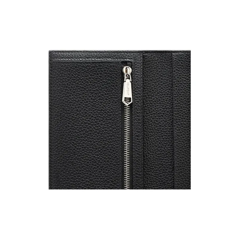S. T.DUPONT Full grain Calf Leather Wallet Women's Black-2