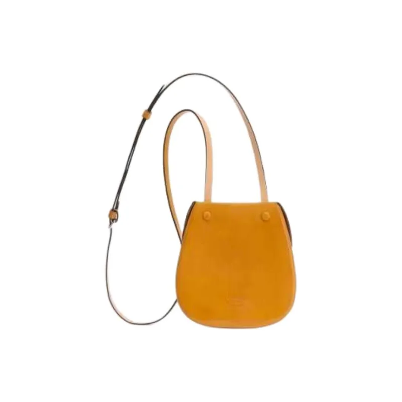 Lemaire Cow Leather Shoulder Bag, Crossbody Bag Trumpets Women's Orange Yellow-1