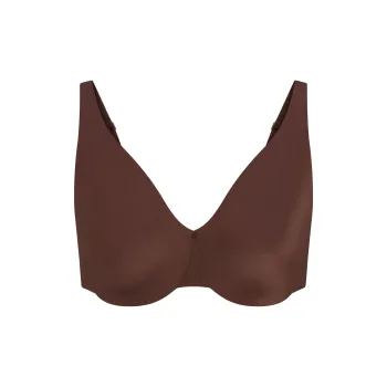 SKIMS SS25 SMOOTHING INTIMATES UNLINED MINIMIZER BRA Bra Women's 1 Pack COCOA/Cocoa