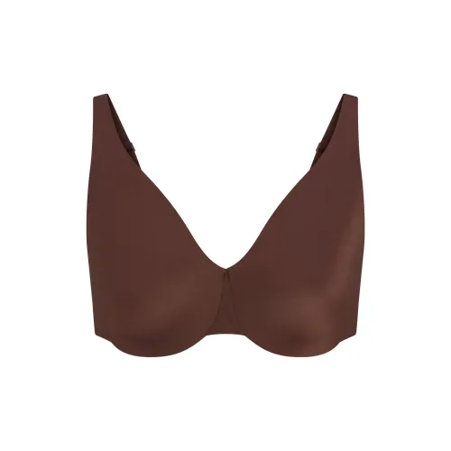 SKIMS SS25 SMOOTHING INTIMATES UNLINED MINIMIZER BRA Bra Women's 1 Pack COCOA/Cocoa