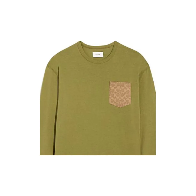 COACH SS23 T Shirt Men's Olive Green-3