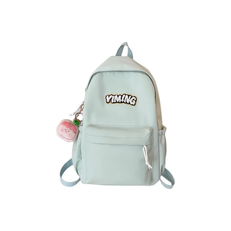 URBAN FOREST Nylon Backpack Unisex Red/Light Yellow/Green/Blue/White/Black-18