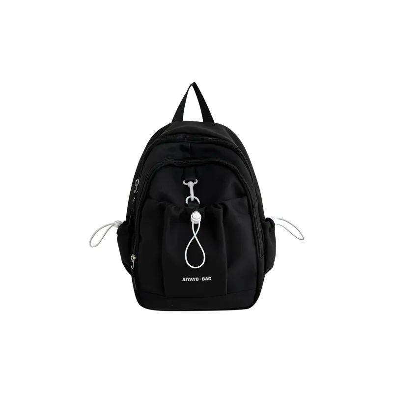 URBAN FOREST Nylon Backpack Regular Women's Black/Yellow/Green/Pink/Pink Purple-0
