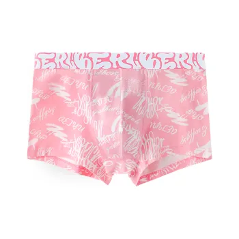Disney 100% Cotton Boxer Briefs Men's 1 Pack Men's Pink