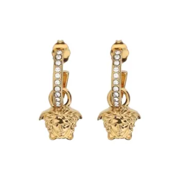 FANSIZHE Metal Gold Plated Earrings Women's Gold