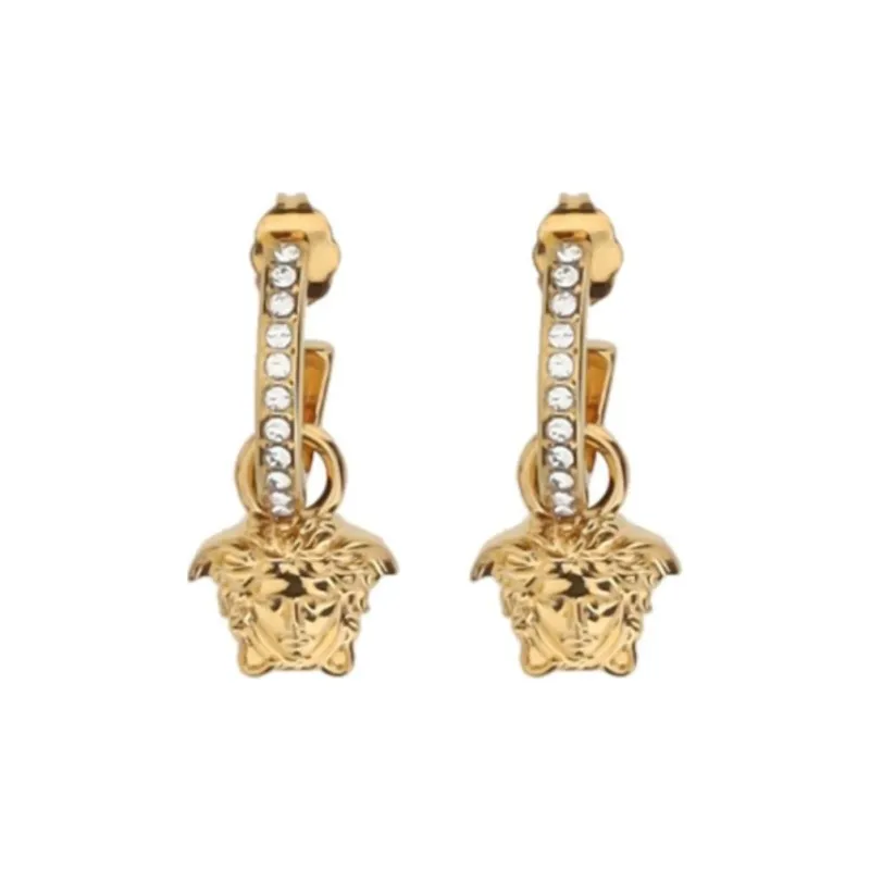 FANSIZHE Metal Gold Plated Earrings Women's Gold-0