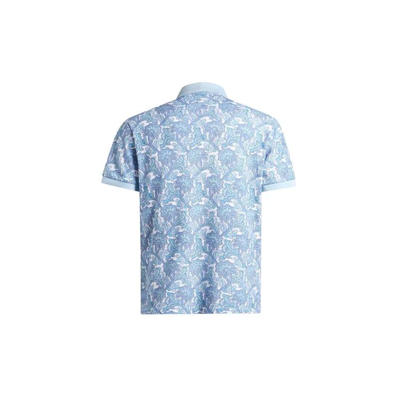 ETRO Paisley Printed Short Sleeved Polo Shirt-1