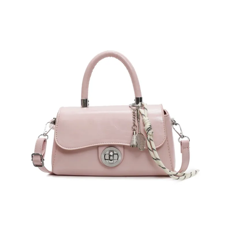 Yalu PU Handbag, Shoulder Bag, Crossbody Bag Regular Women's Black/Ecru/Coffee/Pink/Gray-16