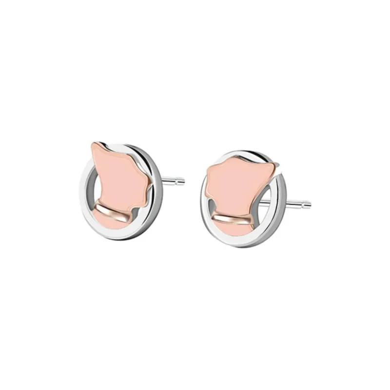 Agatha 925 Sterling Silver Stud Earrings Women's-4