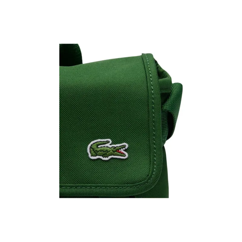 LACOSTE Polyester One Shoulder Handbag Unisex Green-3