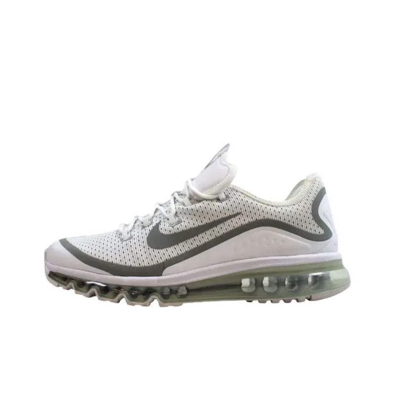 Nike Air Max More Slip-Resistant Breathable Low-Top Running Shoes Unisex White-0