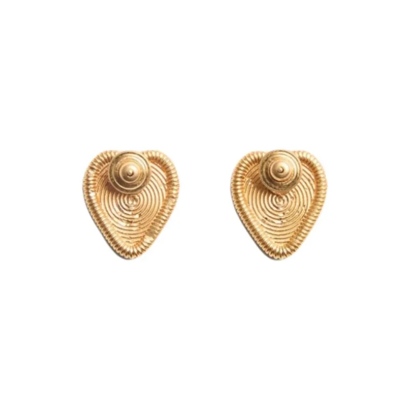 Valentino Brass, Metal Earrings Women's Gold-2