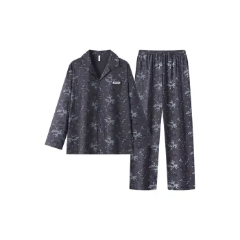 Gongdie Pajama Set Men's Dark Gray