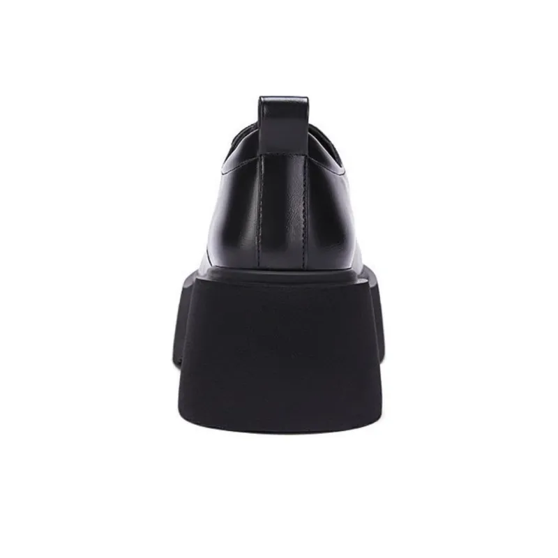 DAPHNE Casual Single Shoes 6.5cm Women's Black-4