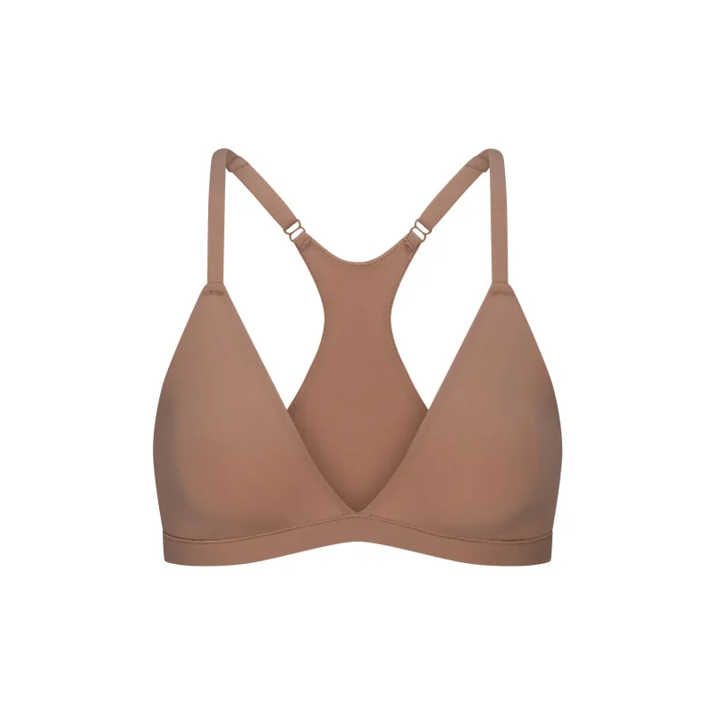 SKIMS SS25 FITSEVERYBODY RACERBACK TRIANGLE BRALETTE Bra Women's 1 Pack SIENNA/Ochre-0
