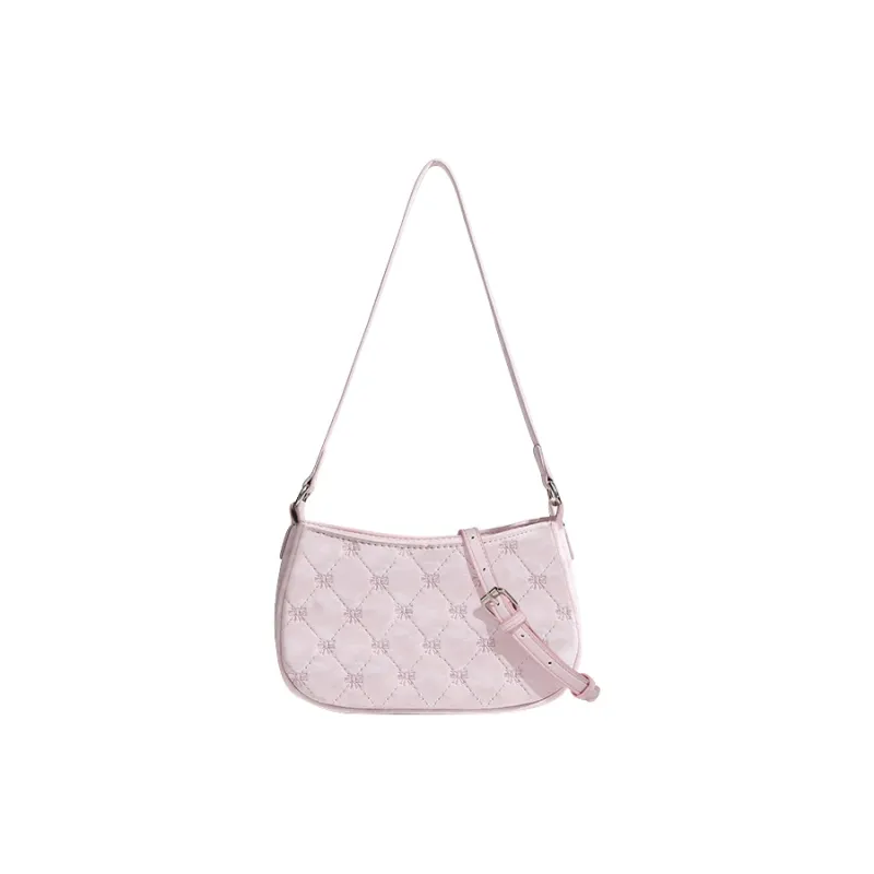 Jade En Plus PU Crossbody Bag Women's Mousse Pink/White-1