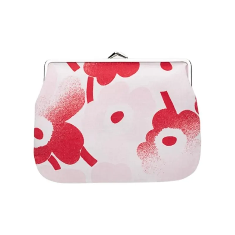 Marimekko Fabric Coin Purse Women's Red-0