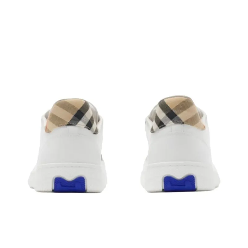Burberry Terrace Low Top Skateboard Shoes Women's White-3