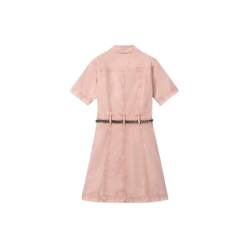 MICHAEL KORS SS25 Short Sleeved Dress Women's Pink-1