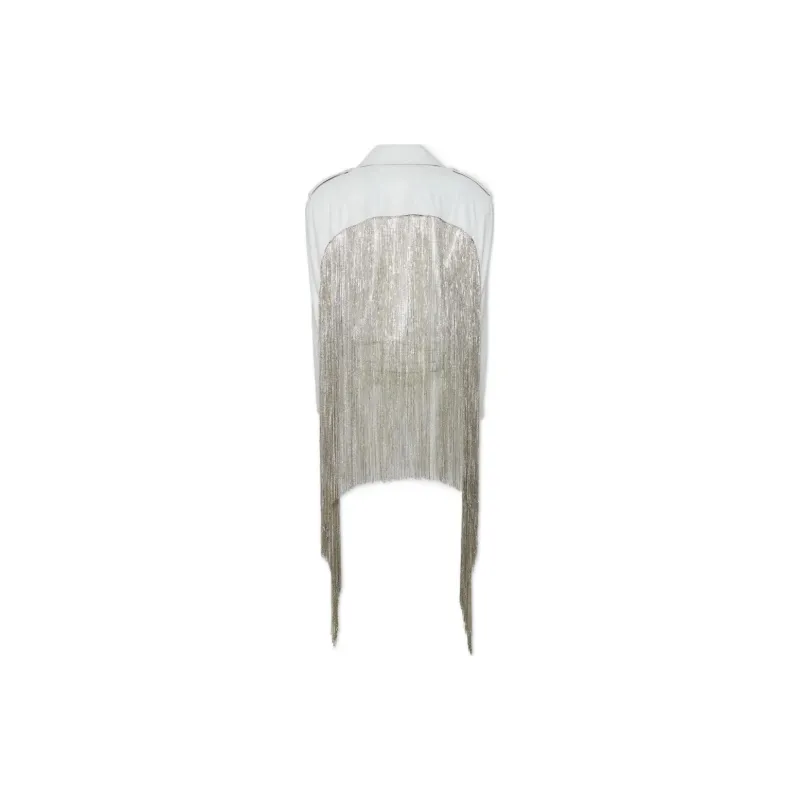 DSQUARED 2 Fringed Leather Jacket-1