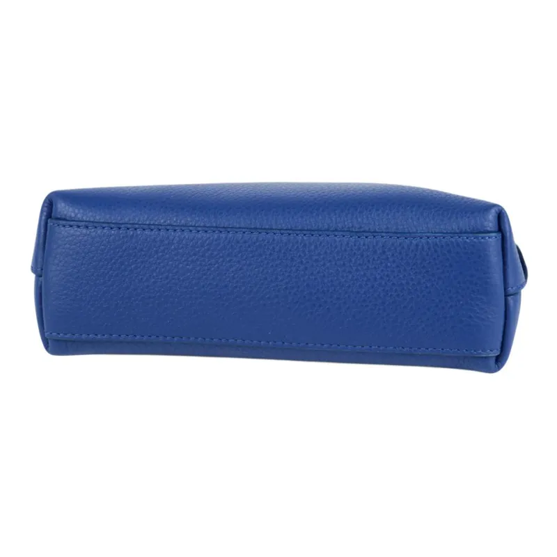 PRADA Cow Leather Clutch Bag Over The Shoulder Women's Royal Blue-3