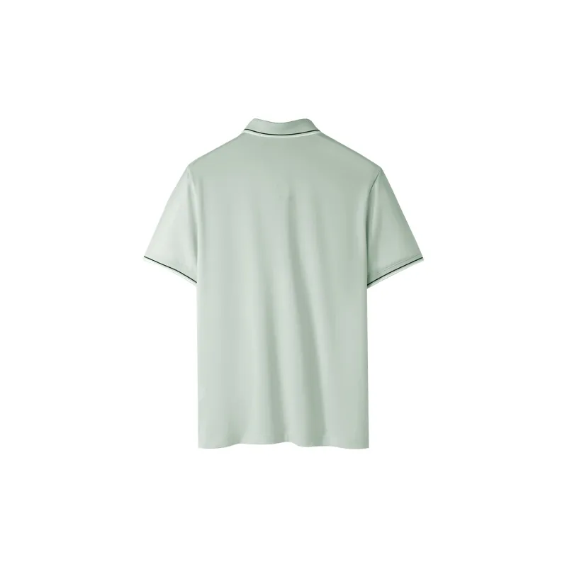 HLA The Mountain Is Not In The High Series Short Sleeved Polo Shirt Men's-15