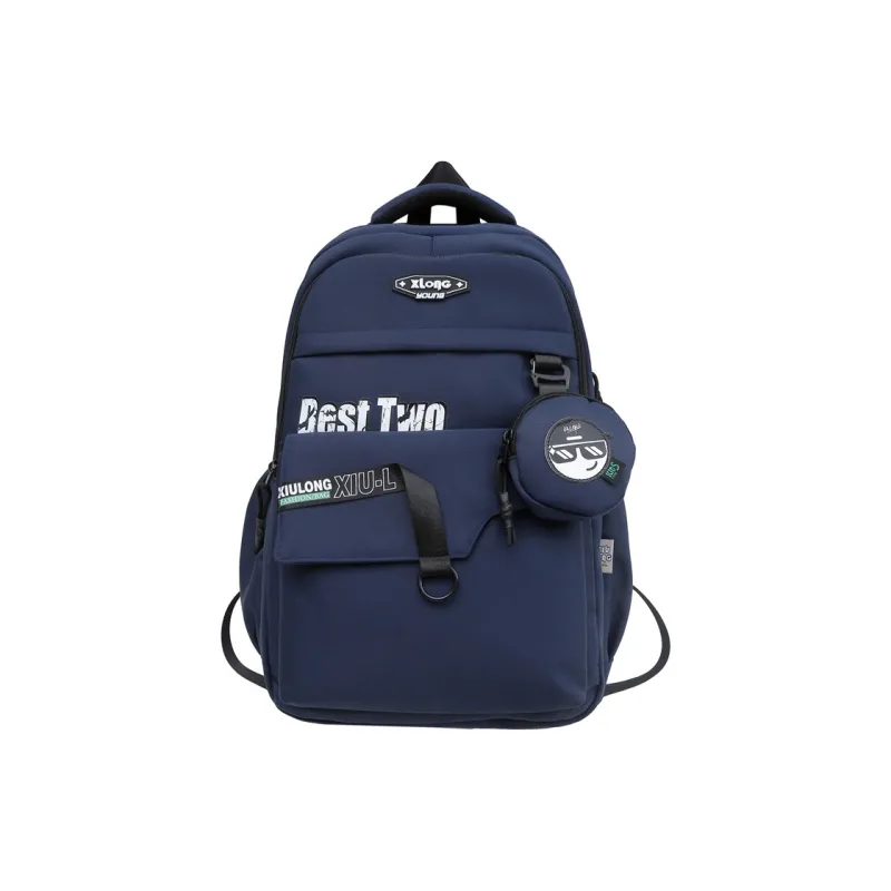 Travel Nylon Backpack Unisex _Nsec Black/Dark Gray/Light Gray/Dark Blue-16