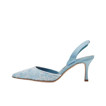 MANOLO BLAHNIK Carolyne Slim Heel High Heels 7cm Women's Blue