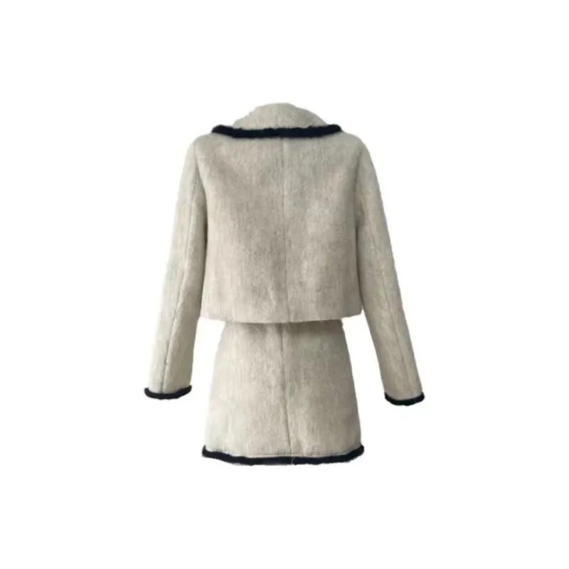 Lookinto Skirt Set Women's Beige-1