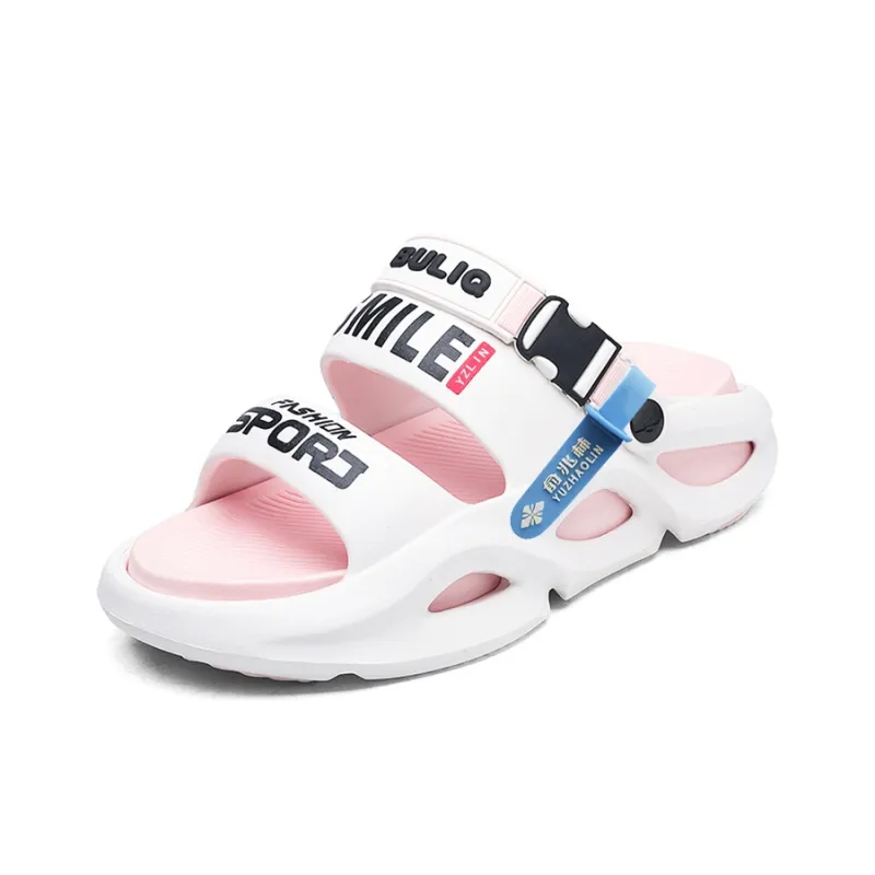 YUZHAOLIN EVA Cut Out Massage Slip Resistant Abrasion Resistant Quiet Slide Slippers Unisex-50