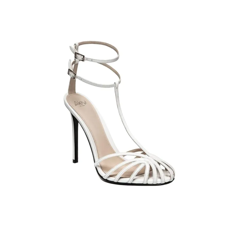 ALEVI Stella Strap Sandals 11cm Women's White-2
