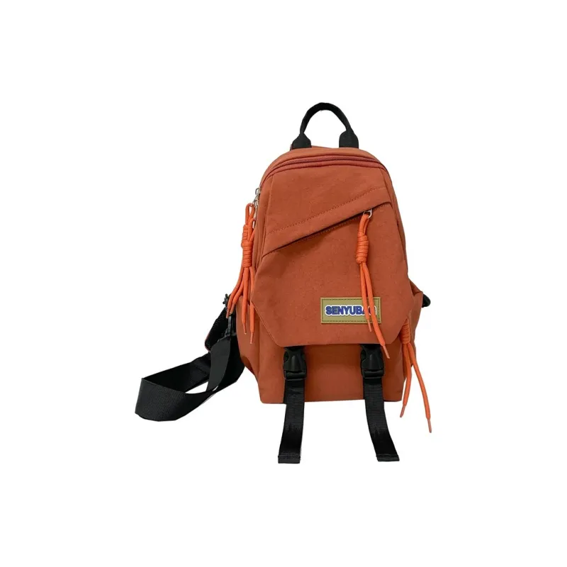 BUBM Composite Cloth Sling Bag, Crossbody Bag Regular Unisex Ecru/Black/Orange/Khaki/Green-9
